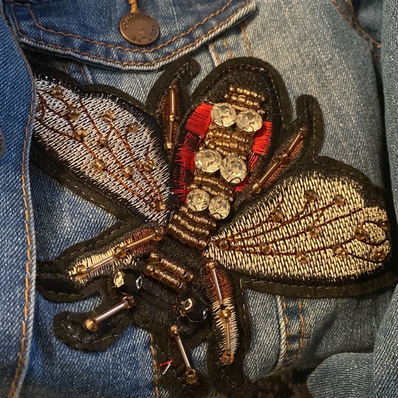 Dreamland Denim Bumblebee Jean Jacket Medium - Picture 5 of 9